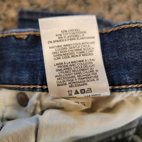Express jeans mid rise legging denim jeans size 4 P - Picture 4 of 5